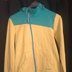 North Face Asymmetrical Zip Hoodie Size Medium